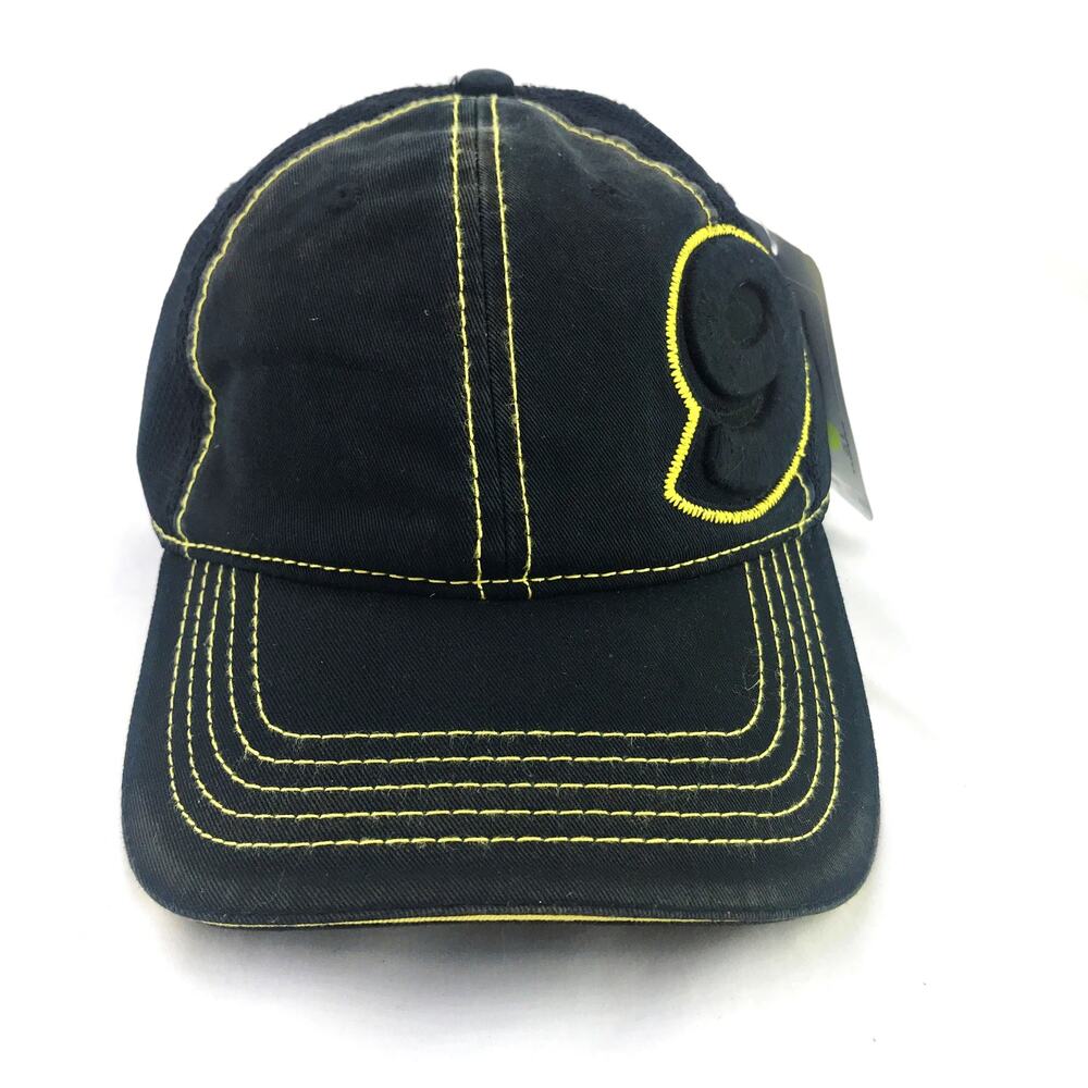 NWT Nascar #9 Chase Authentics Black Yellow Hook Loop Adj Hat Cap